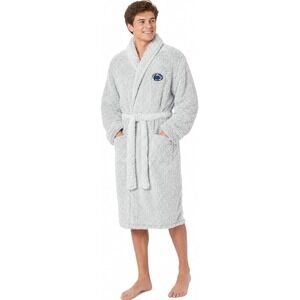 Northwest NCAA Penn State Sherpa Bathrobe Mens OSFM White Lounge